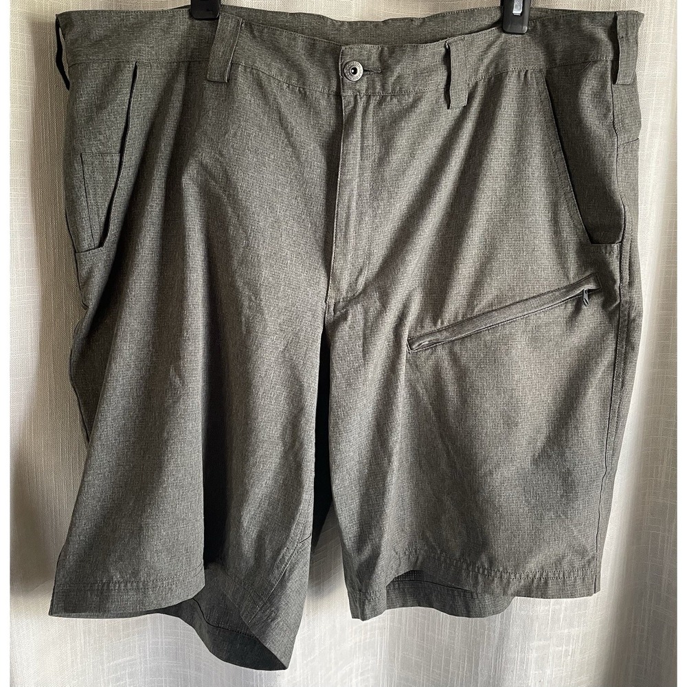 Duluth Trading Co. Men's Duluth Flex Breezeshooter 11" Heather Olive Shorts 44